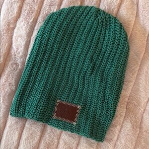 Love Your Melon Green Knit Beanie Hat